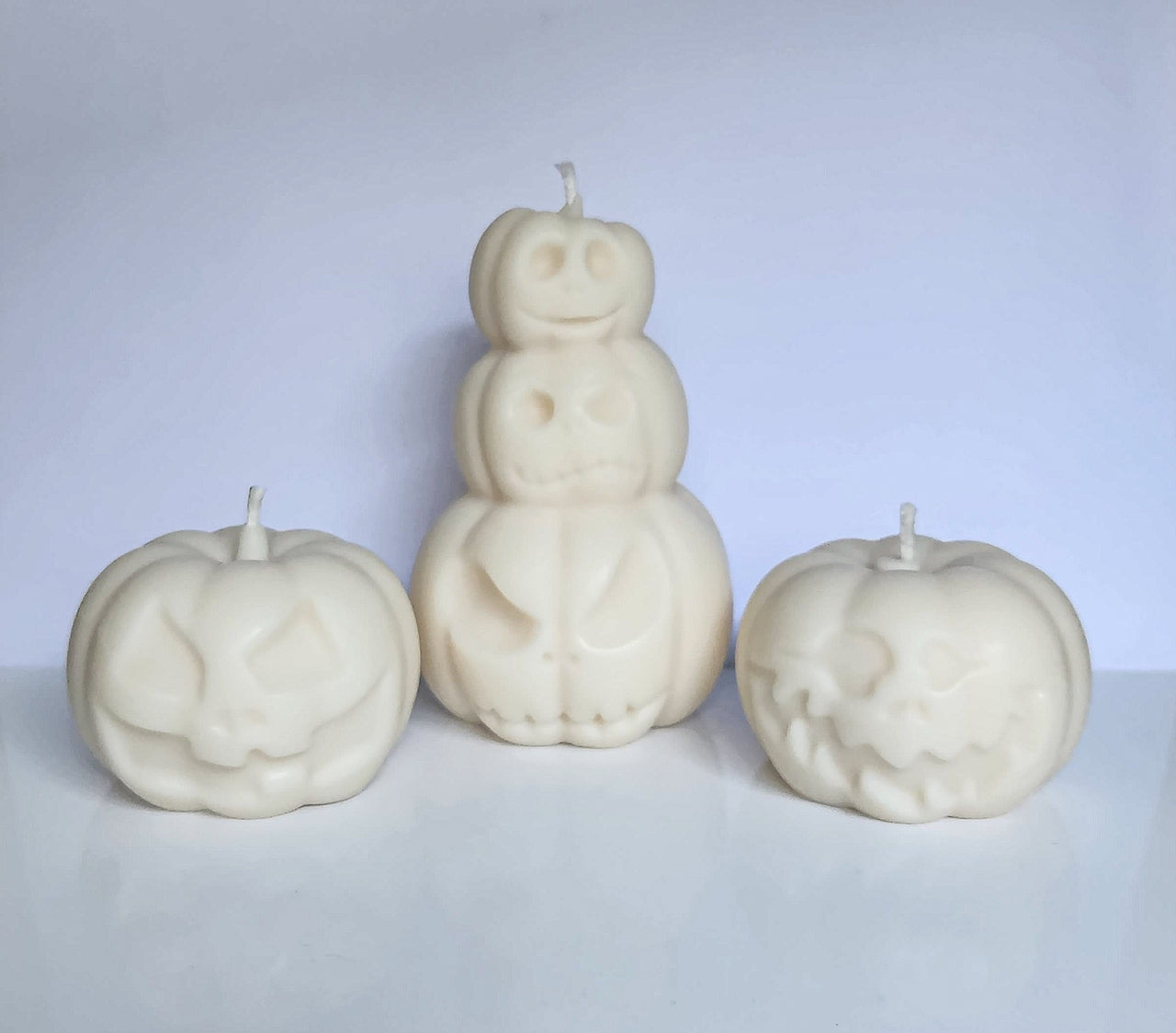 Silly Spook Jack-O-Lantern Pumpkin Candle