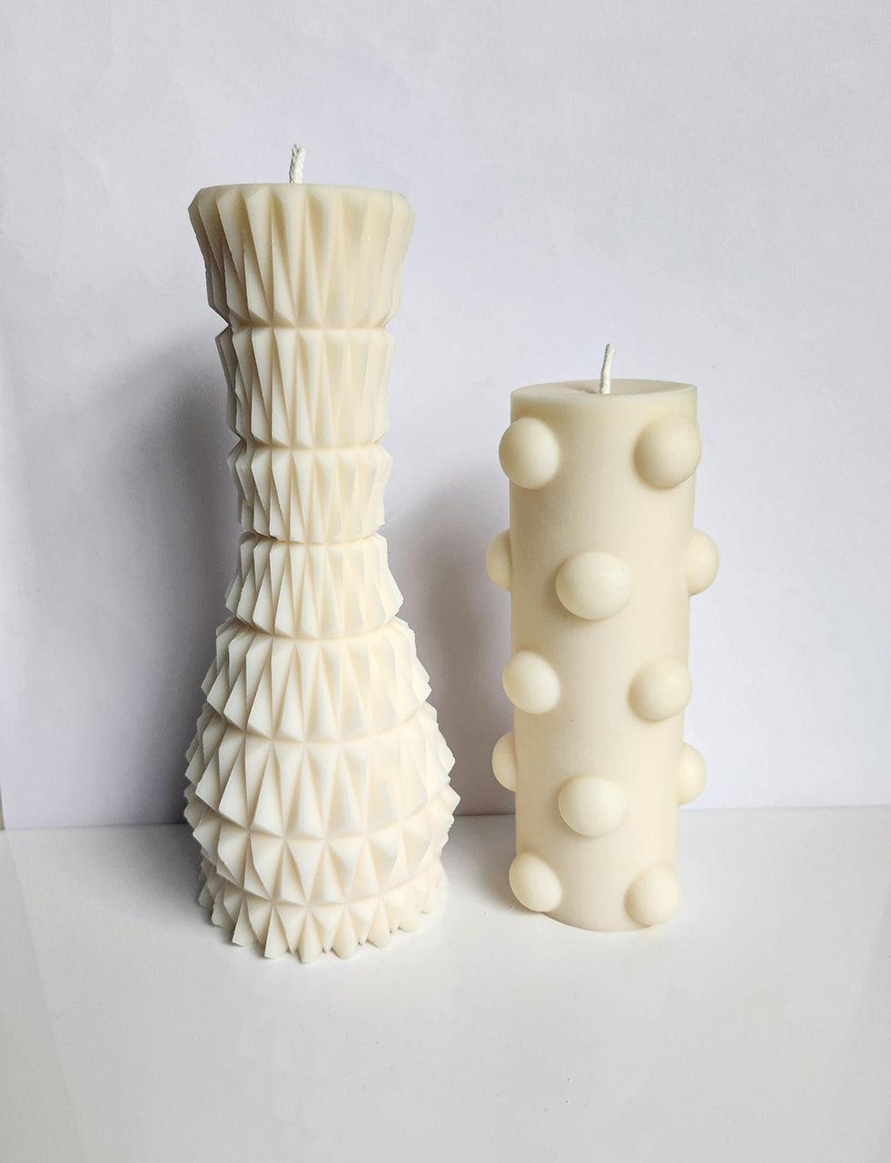 Geometric Vase Pillar Candle (Large)