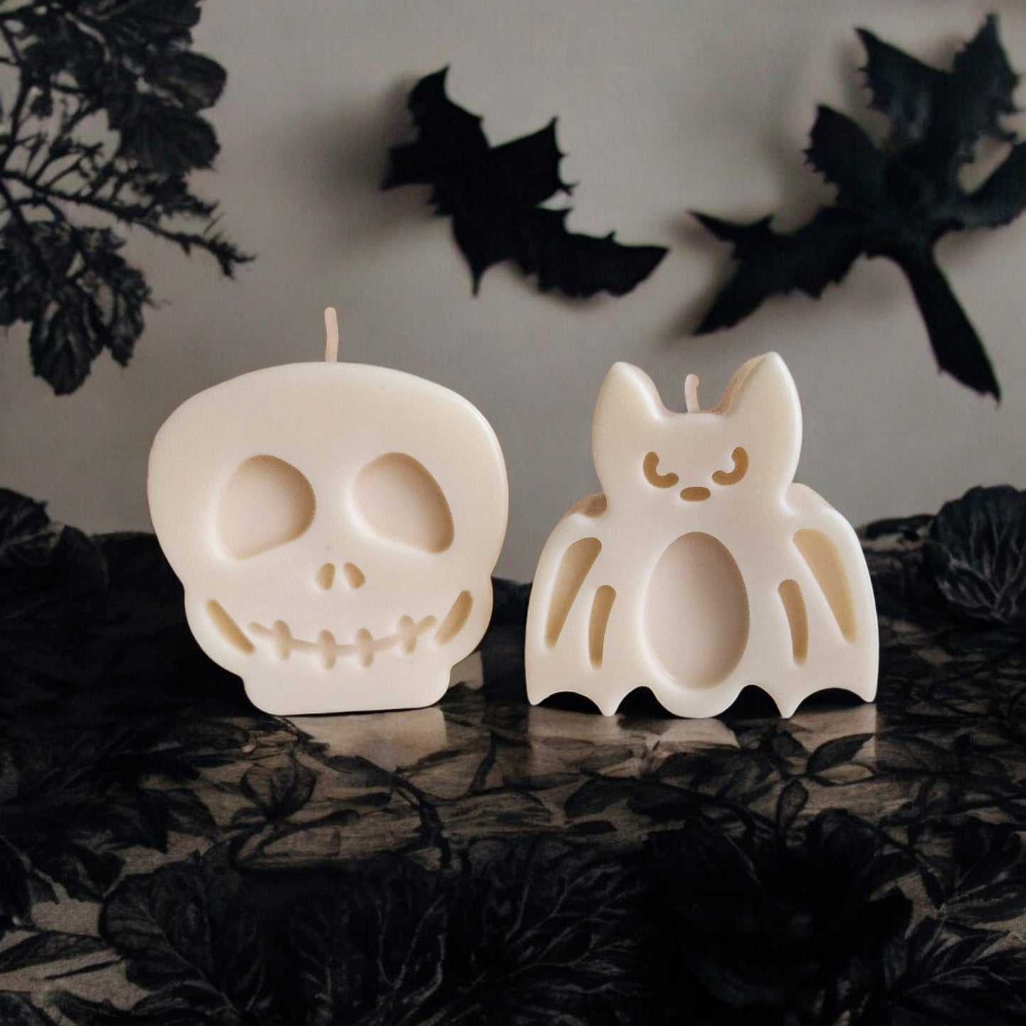 Soulful Stare Skull Candle