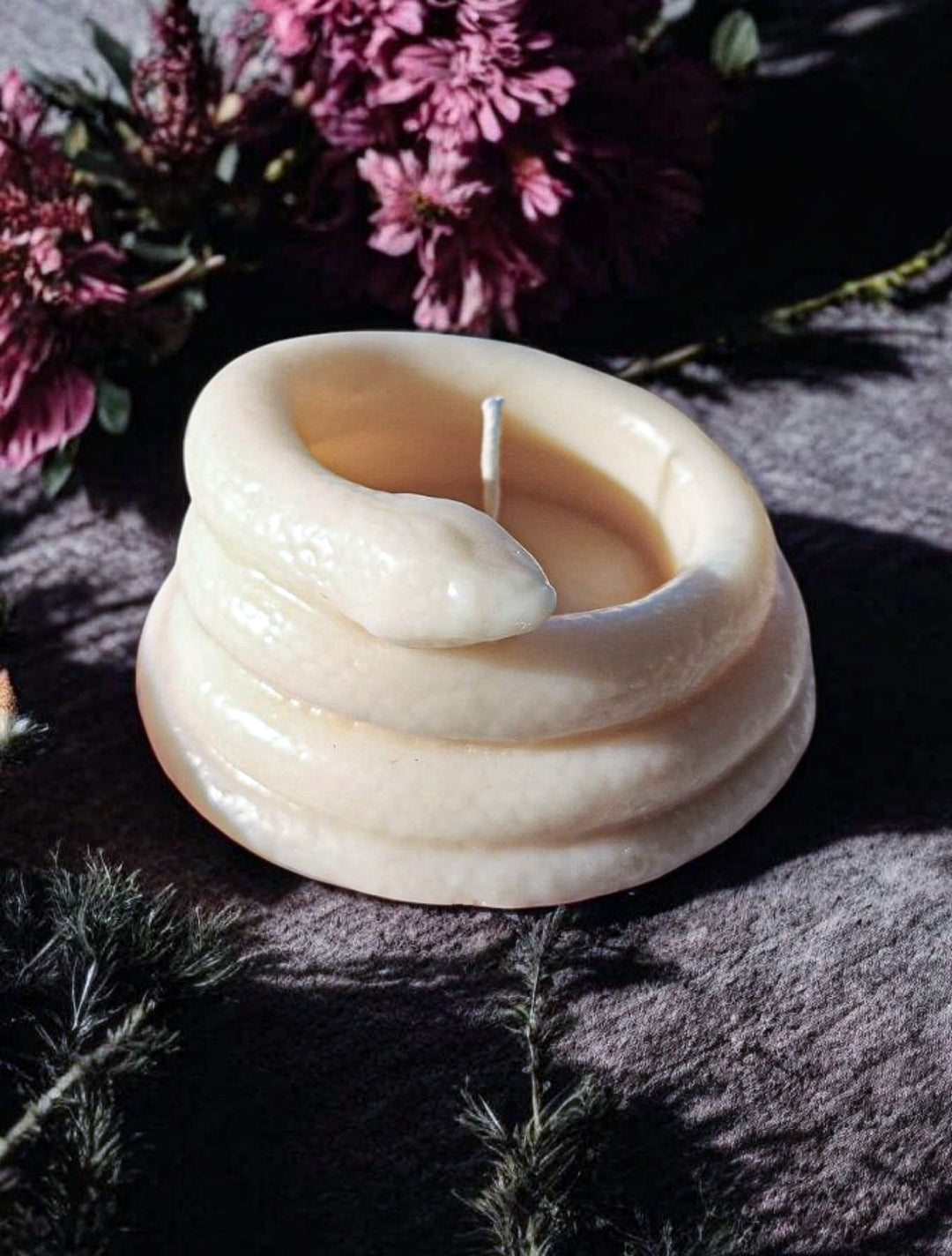 Coiled Snake Candle