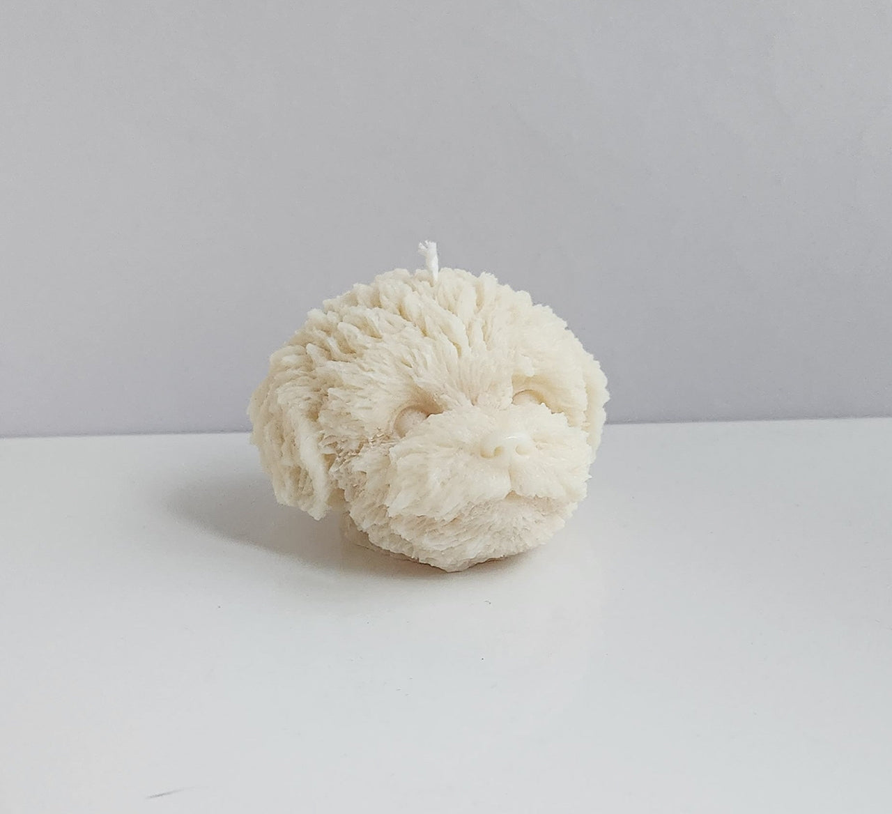 Teddy Bear Dog Head Candle