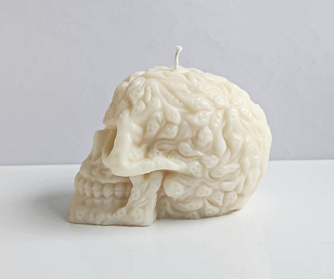 Haunted Hues Skull Candle