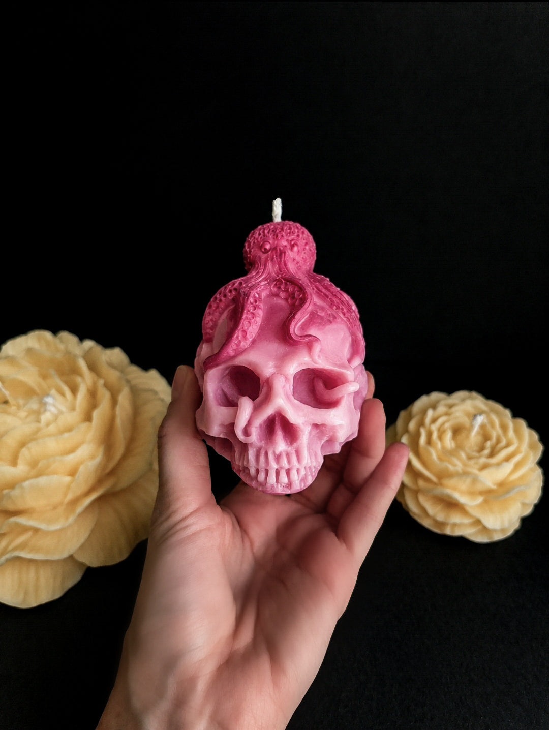 Rosewater Tides Octopus Candle