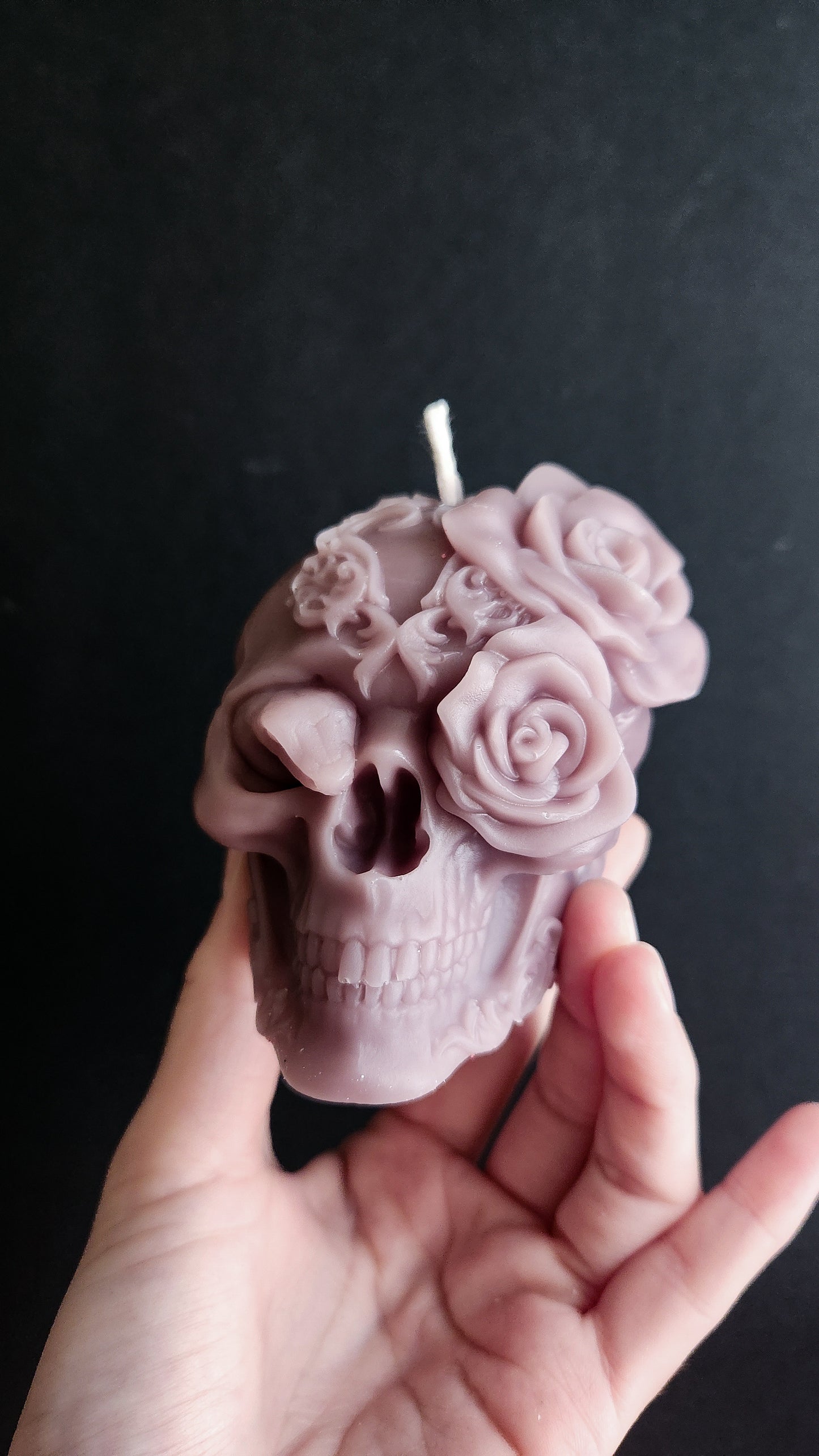 Twilight Bones, Serpent Bloom Skull Candle