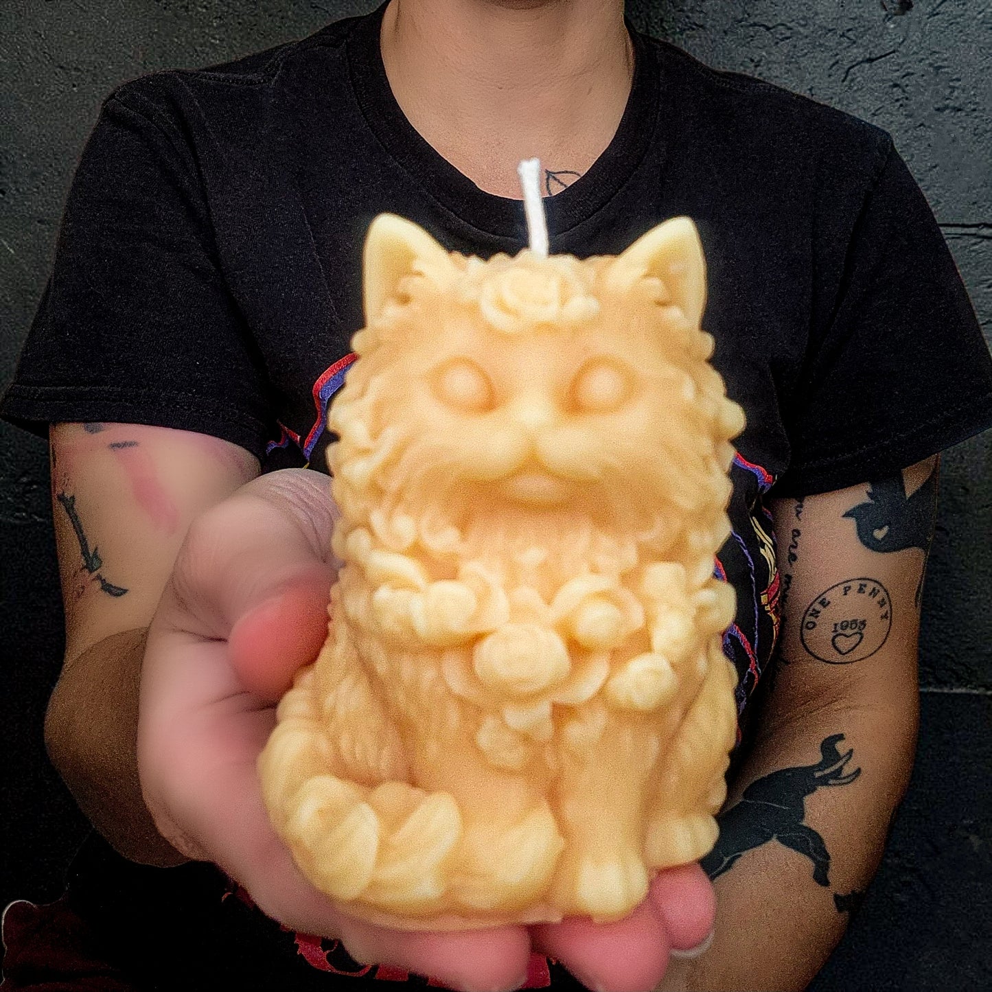 Bloomed in Warmth Kitty Candle