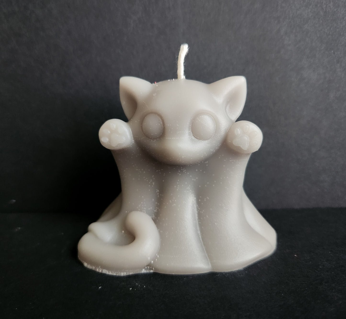 Ghost Paws Kitty Candle