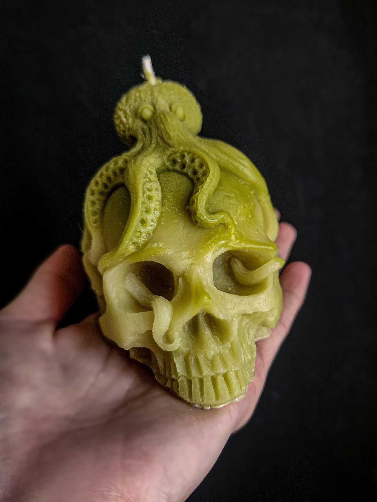 Wicked Waters Octopus Skull Candle