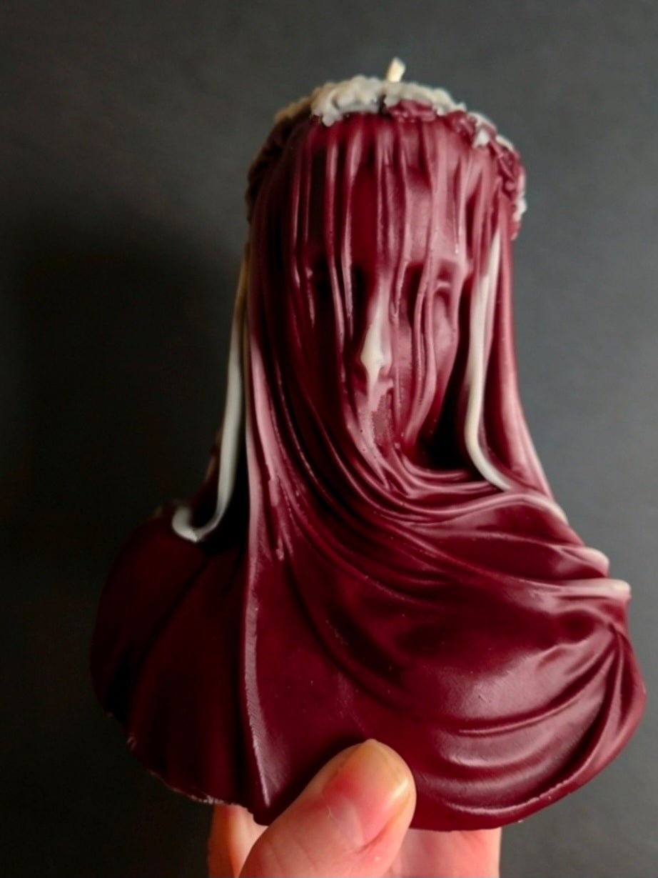 Veiled Maiden: Velvet Sorrow Candle (Large)