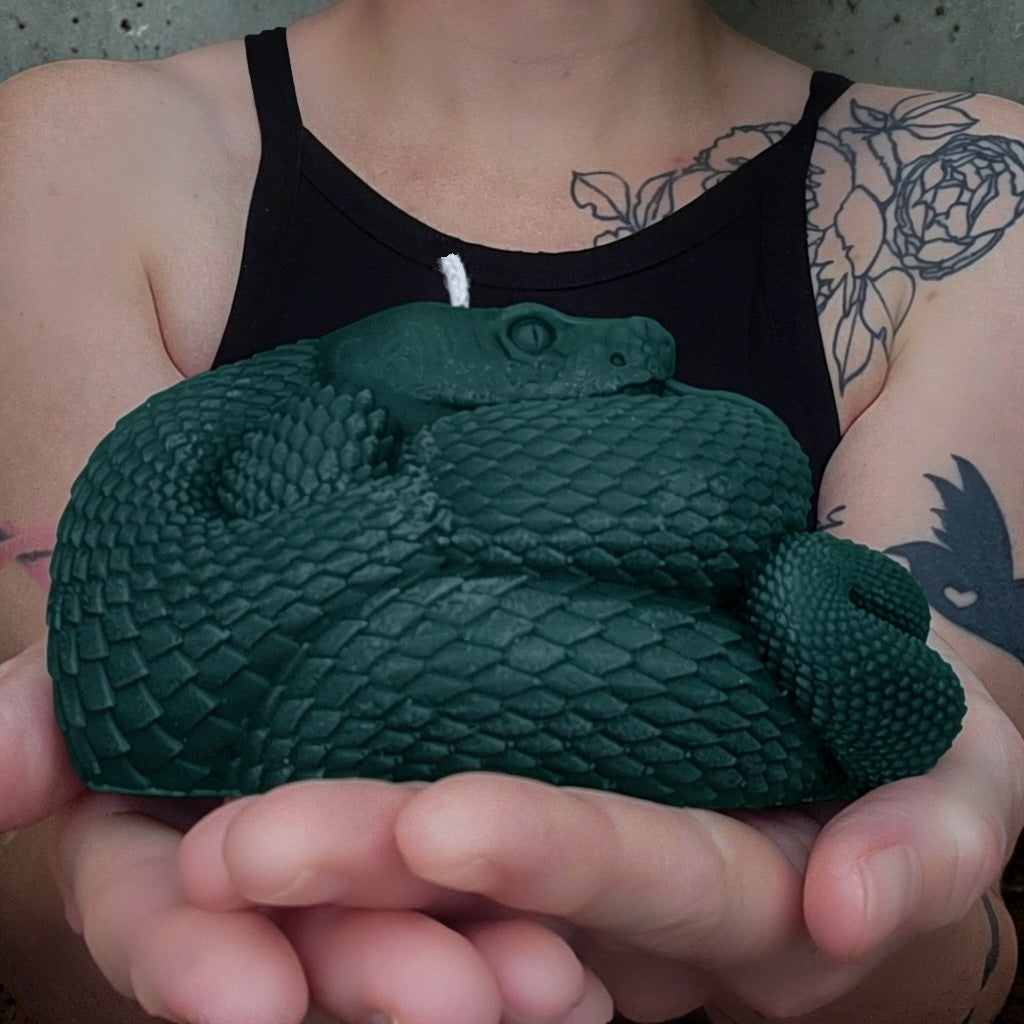 Enchanted Venom Serpent Candle