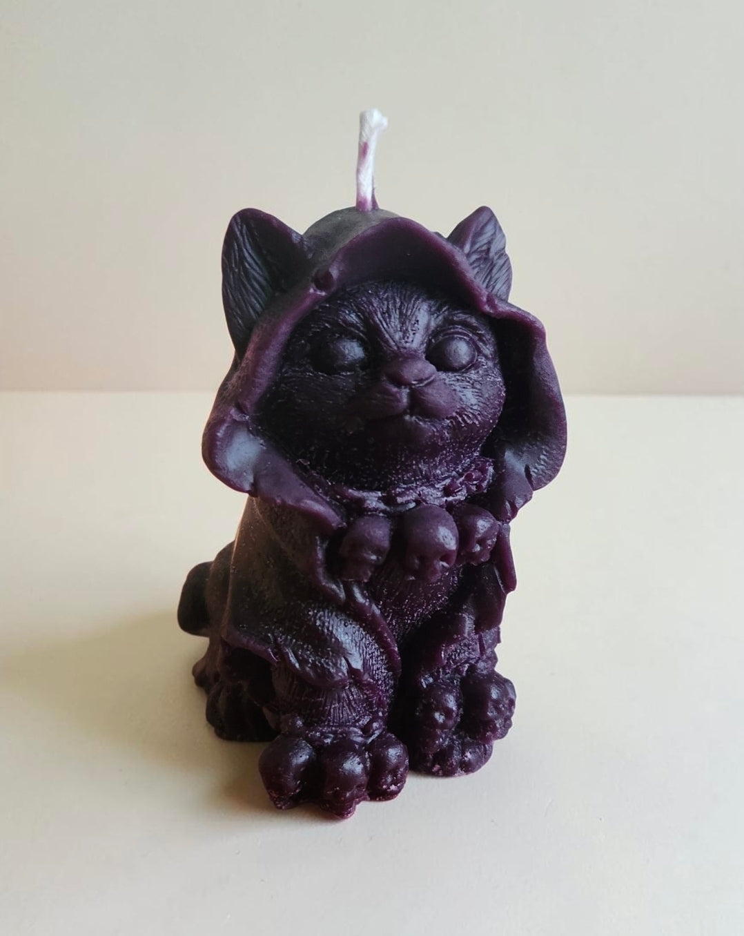 Kitty Coven Skull Candle