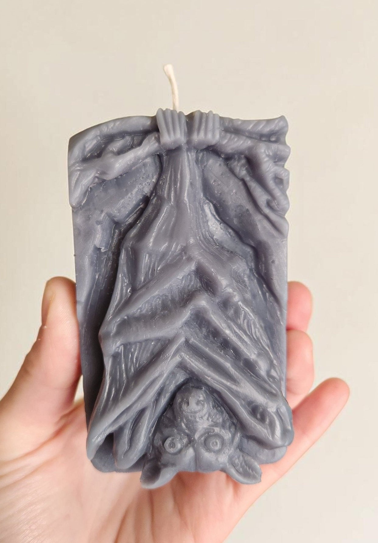Stone Hanging Bat Candle