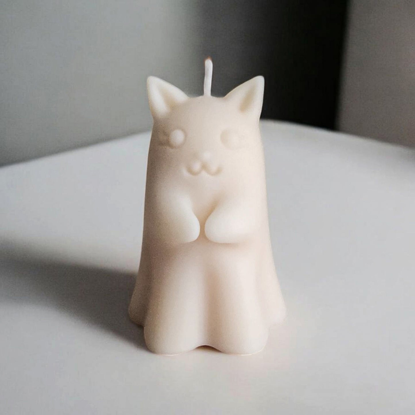 Ghost Kitty Candle