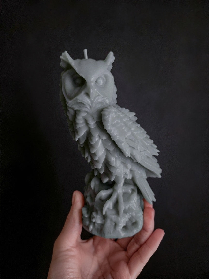 Keeper of Twilight Owl Candle (Huge)