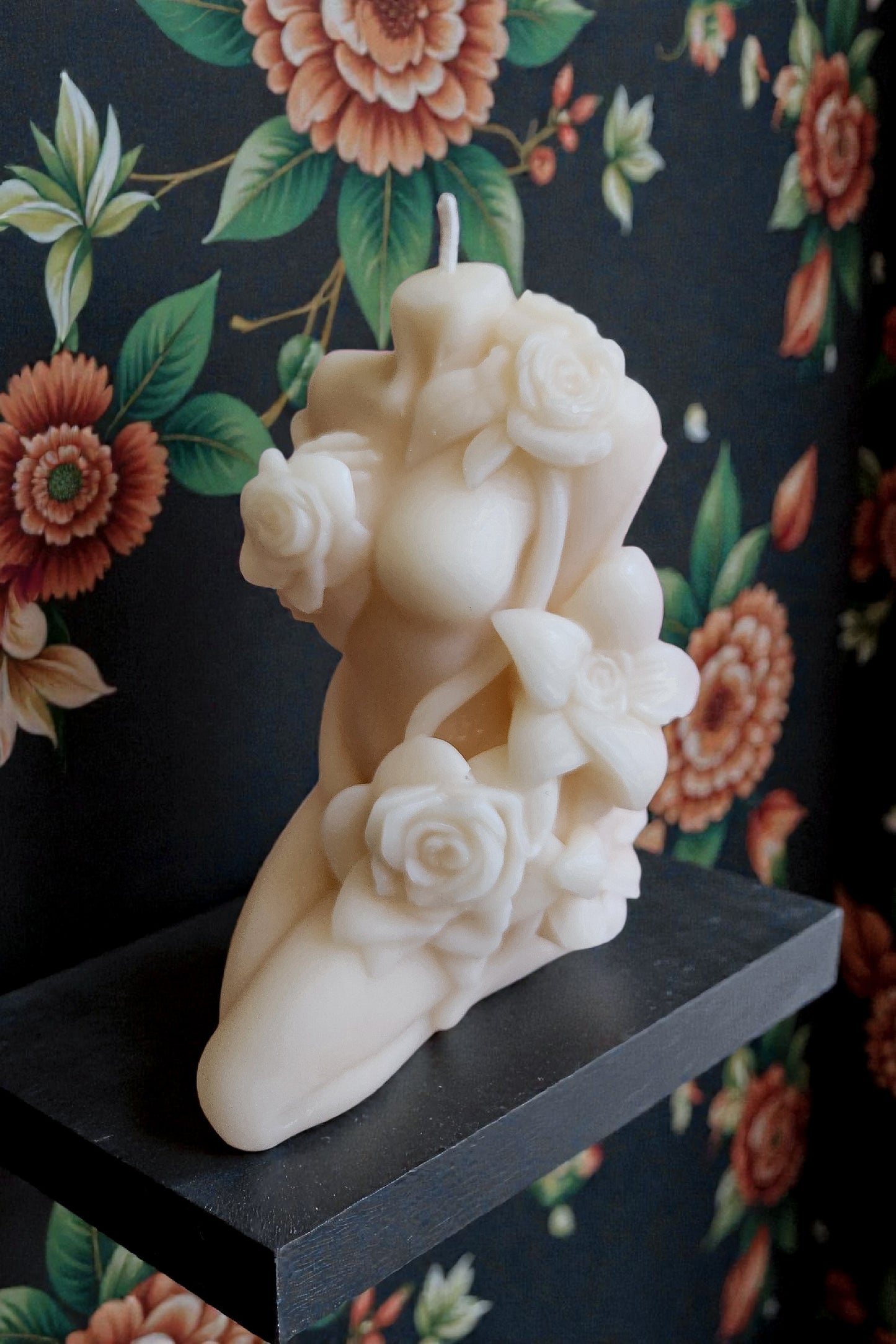 Veiled in Petals Lady Candle