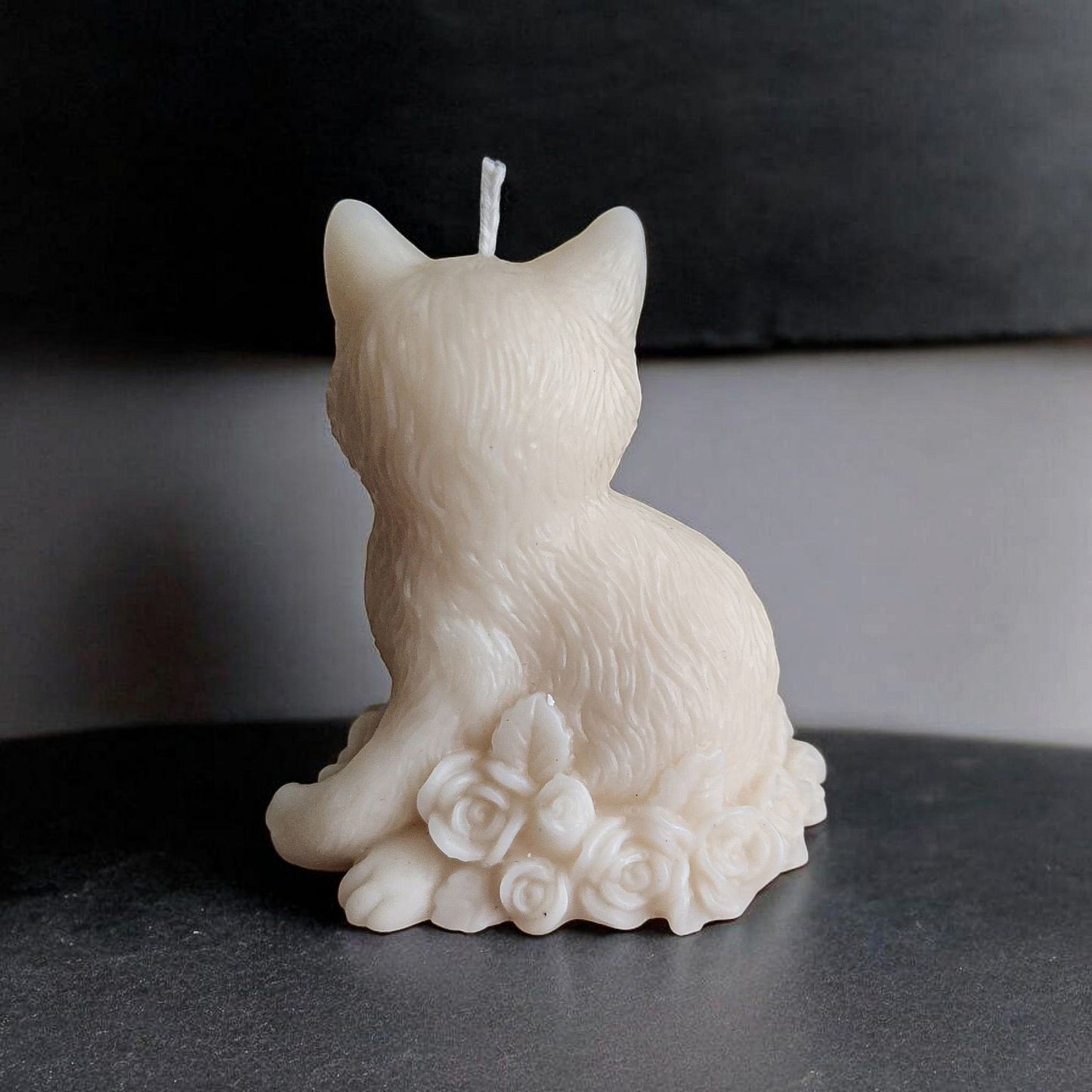 Blooming Whiskers Garden Kitty Candle