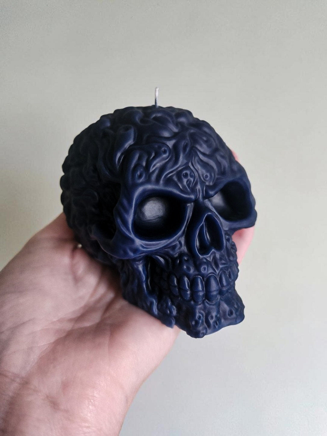Haunted Depths Skull Candle