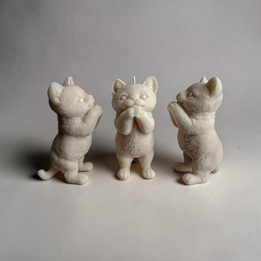 Autumn the Curious Kitty Candle (Huge)