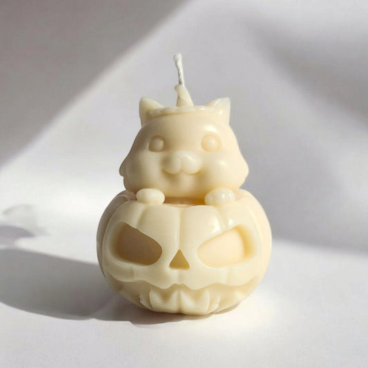 Pumpkin Paws Kitty Cat Candle