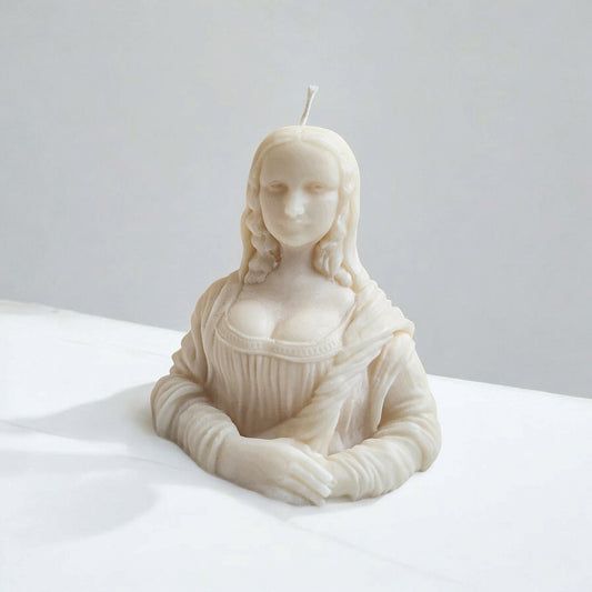 Mona Lisa Art Painting Candle