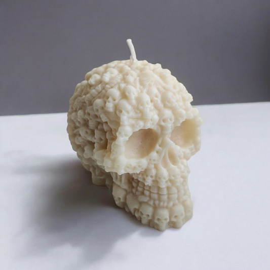 Skeletons' Dance Skull Candle