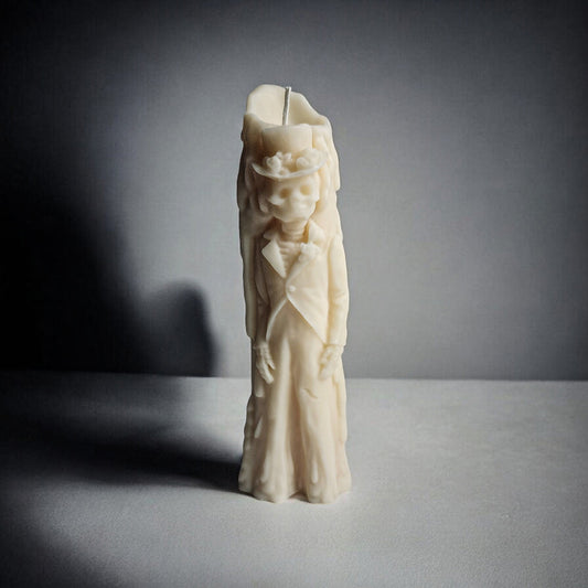 Skeleton's Vow: Groom Candle (Large)