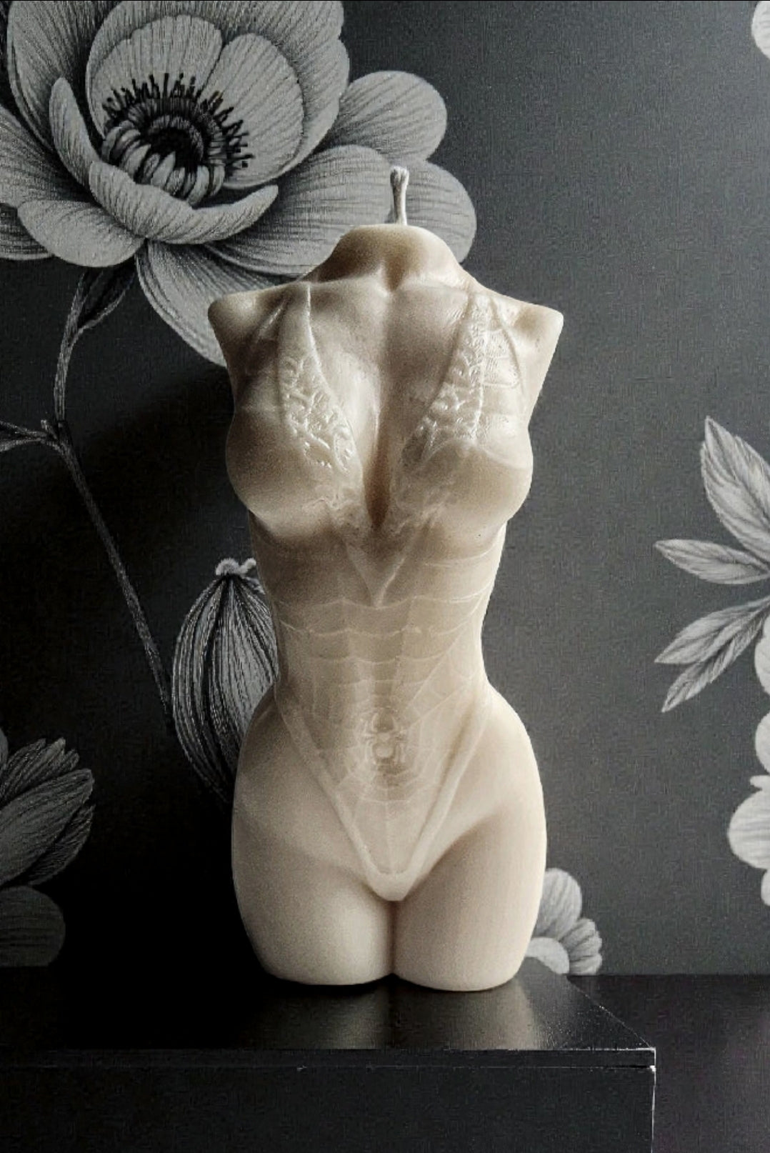 Webbed Temptation: The Spider's Embrace of the Goddess Arachne Candle (Large)