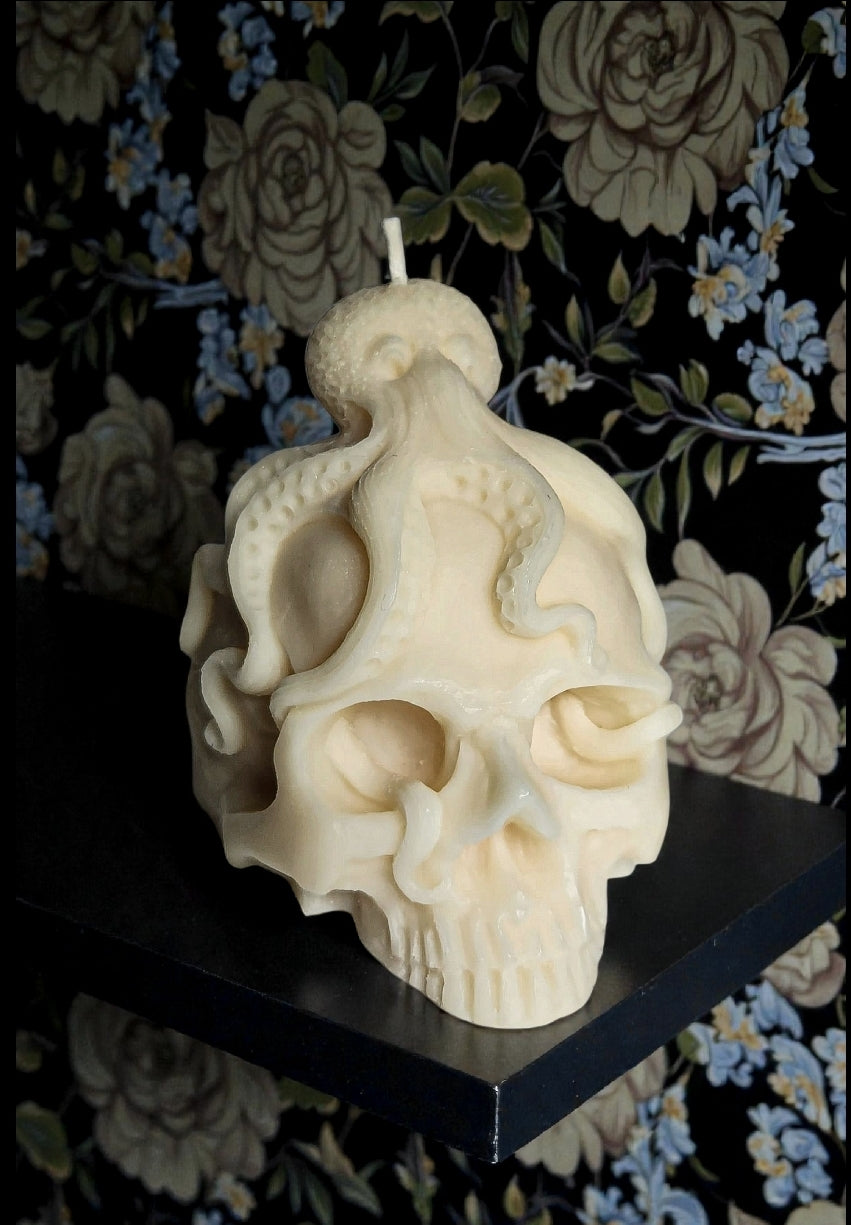 Skulls of the Deep Octopus Candle