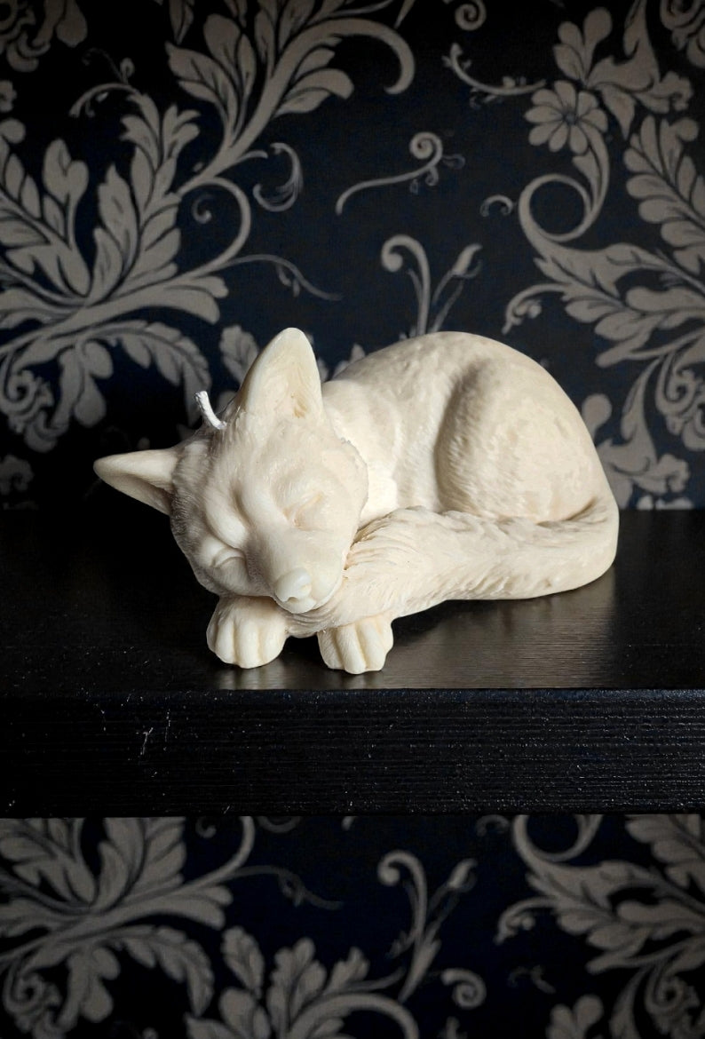 Sleeping Fox Candle (Large)