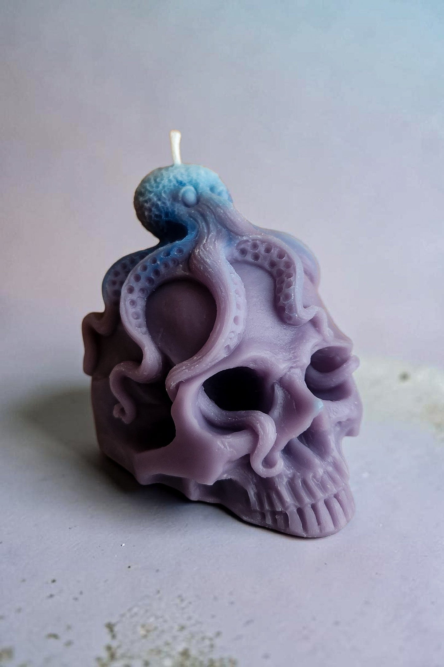 Enchanted Tides Octopus Skull Candle