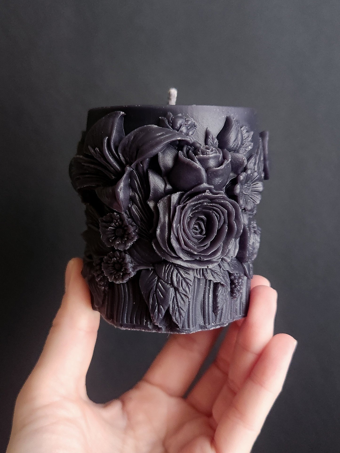 Gothic Garden of Shadows Pillar Candle