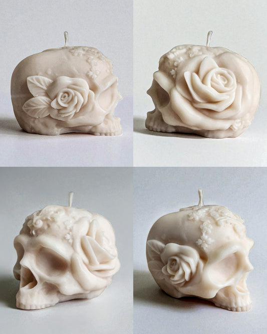 Eternal Mourning Skull Candle