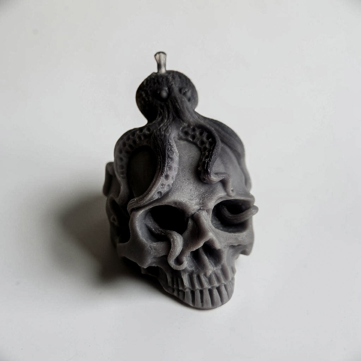 The Hollow Deep Octopus Skull Candle