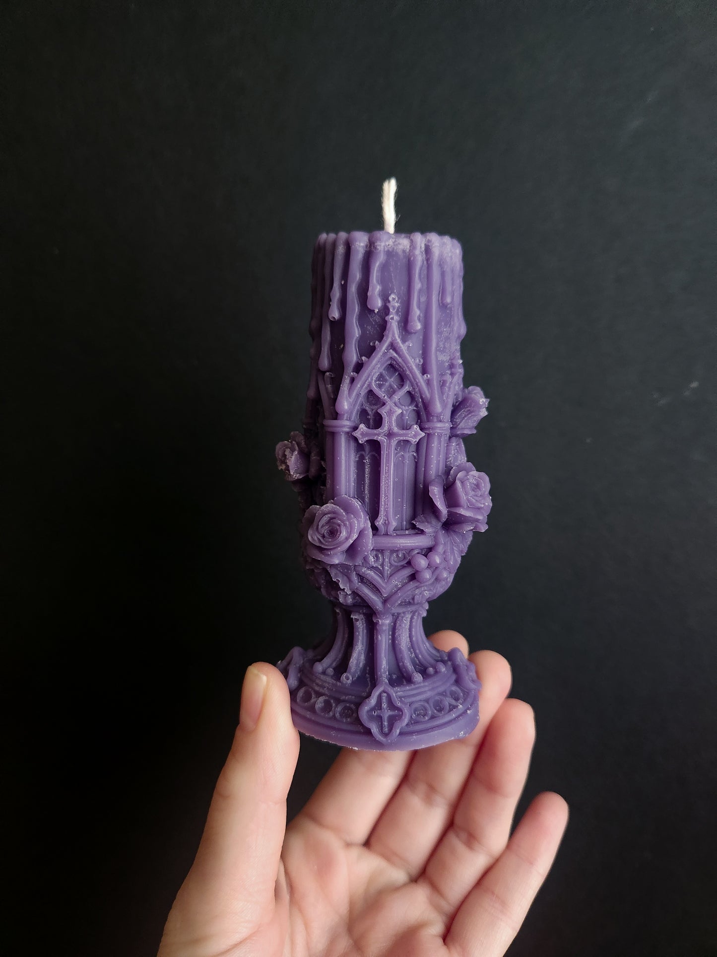 Gothic Cathedral Bloom Pillar Candle