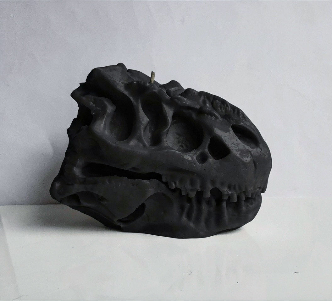 Ancient Roar Nocturne Dinosaur Skull Candle (Huge)