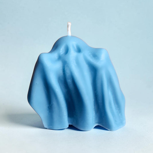 Blue Sir Spooks-a-Lot Ghost Candle