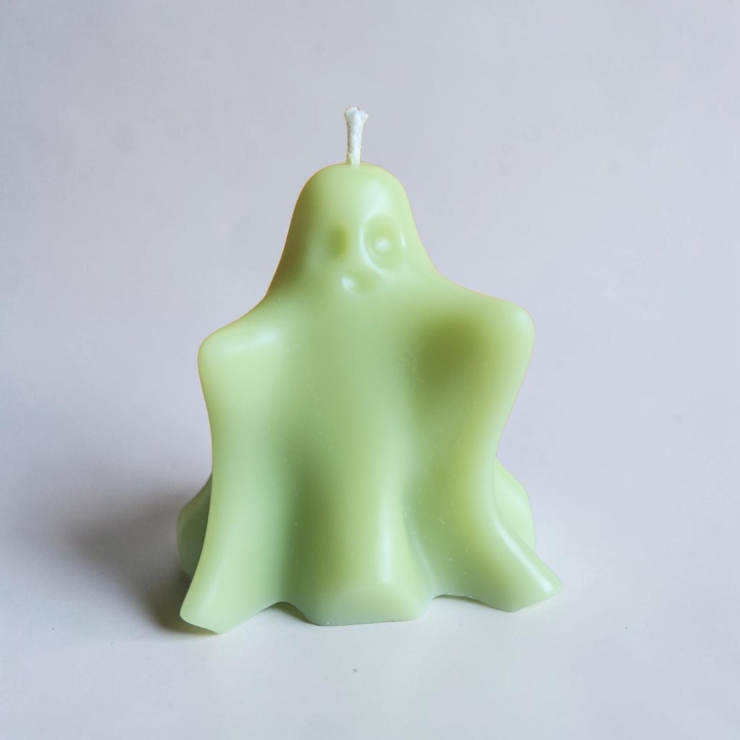 Pastel Green Precious Phantom Ghost Candle