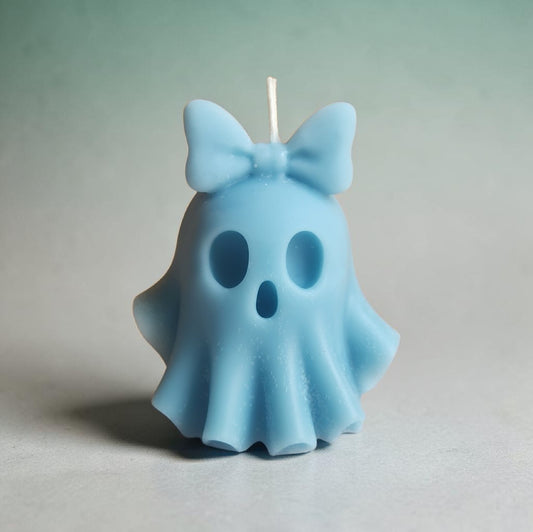Pretty Spooky in Blue Ghost Candle