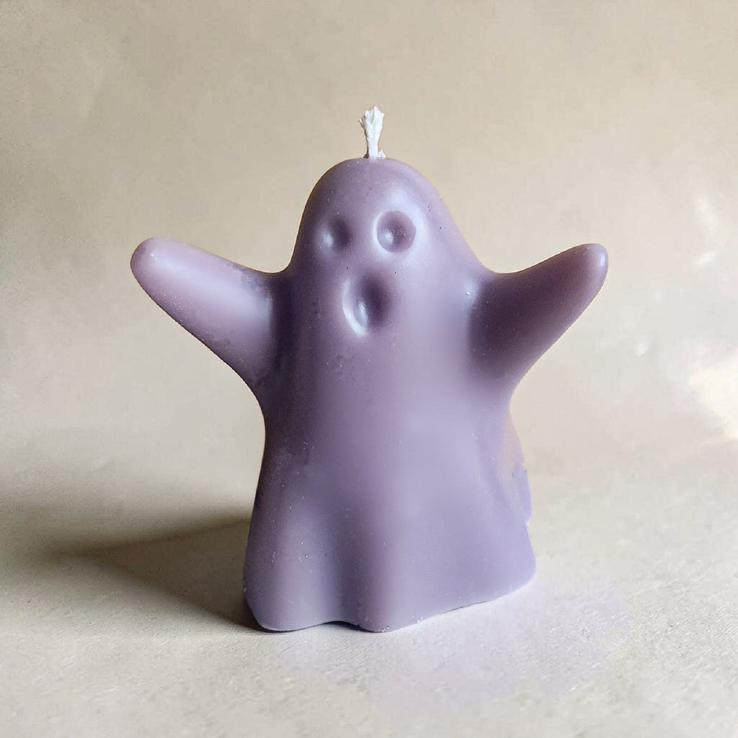 Pastel Purple Playful Spirit Ghost Candle