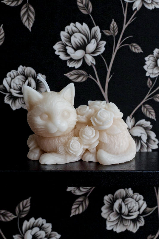 Cupcake in Bloom Kitty Candle