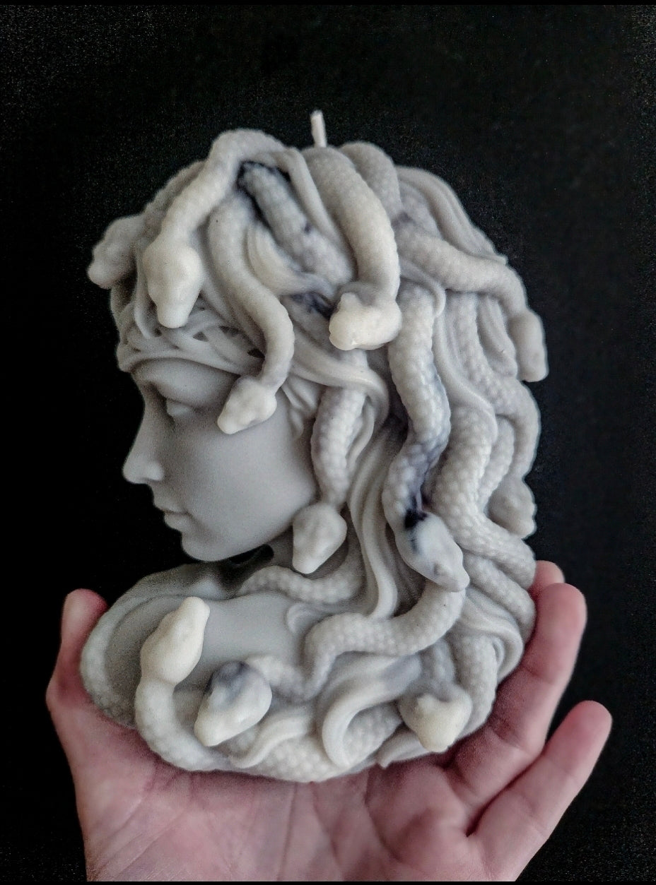 Medusa's Gaze: Marble Curse Candle (Large)