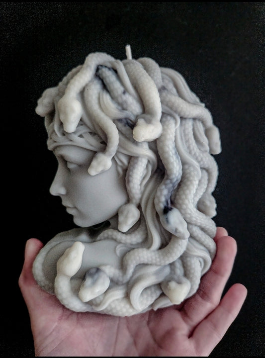 Medusa's Gaze: Marble Curse Candle (Large)