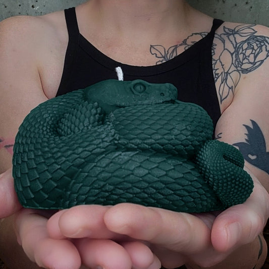 Enchanted Venom Serpent Candle