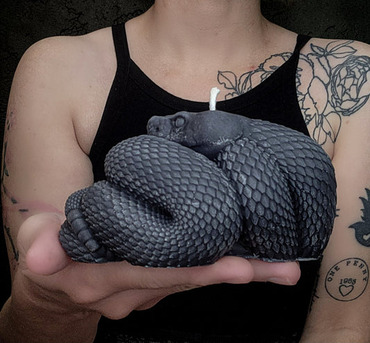 Venom In Velvet Serpent Candle