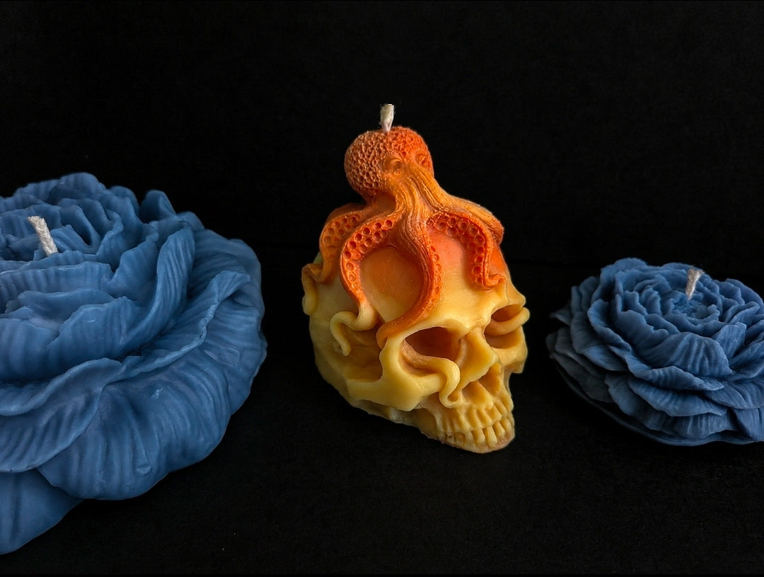 Sunset Tides Octopus Candle