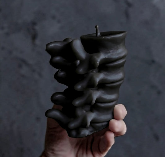 Bone in Shadow Vertebrae Candle
