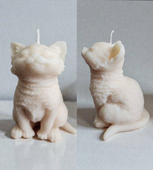 Kitty Sunbathing Candle