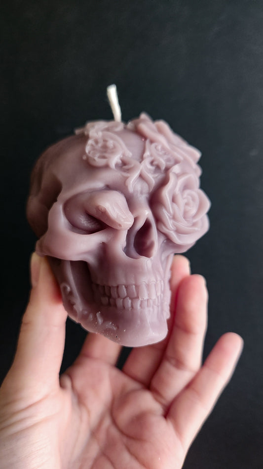 Twilight Bones, Serpent Bloom Skull Candle