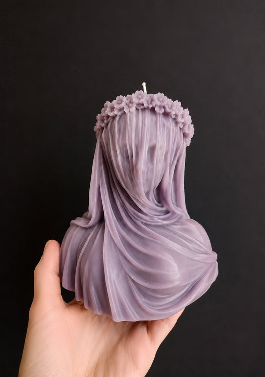 Twilight Mourning: The Veiled Queen Candle (Huge)