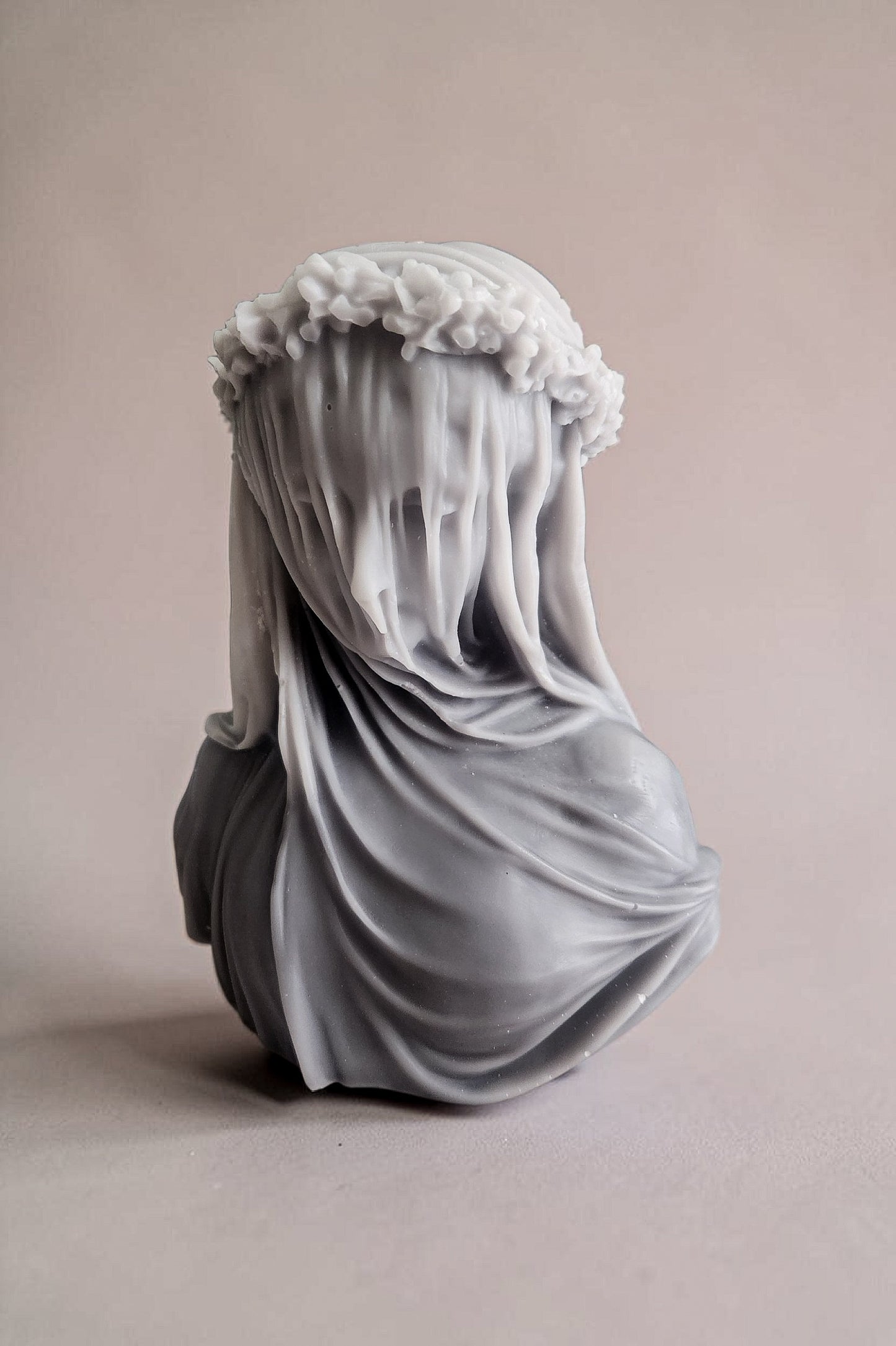 Midnight Mourning: The Veiled Queen Candle (Huge)