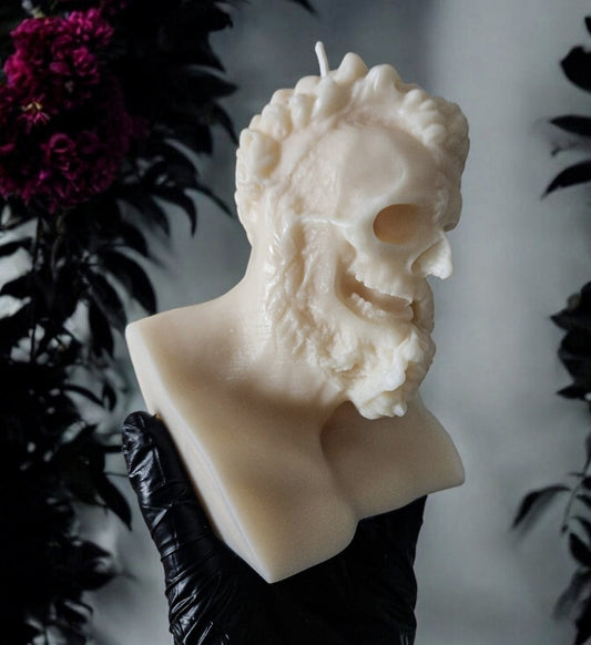 Elysian Enigma Greek Skull Candle (Large)